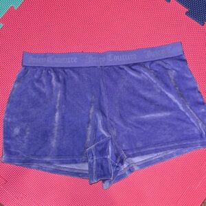 Juicy Couture Royal Blue Velour Shorts